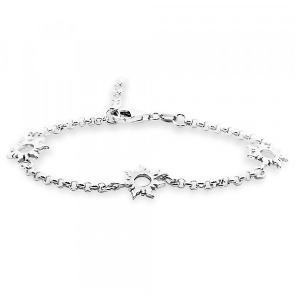 Pulsera Mountain de Plata y 3 Eguzkilore