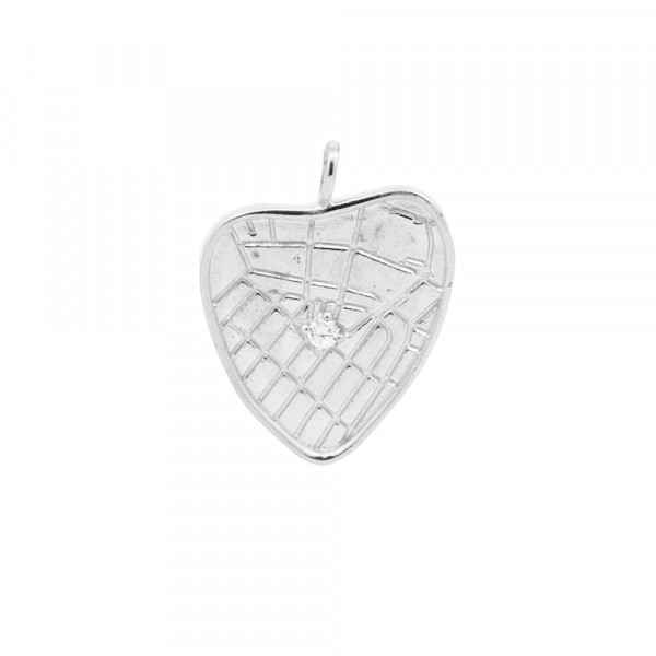 Colgante Corazón de Bilbao de Plata