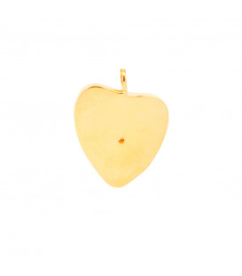 Colgante Corazón de Bilbao de Plata Dorada