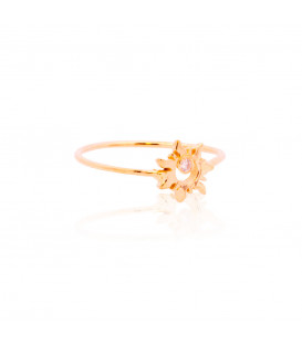 Anillo Mountain de Oro con Brillante