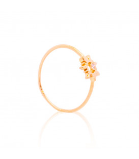 Anillo Mountain de Oro con Brillante