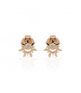 Pendientes Mountain Mini Oro y Brillante