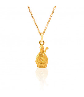 Colgante Mini San Fermín Oro 17mm Personalizable