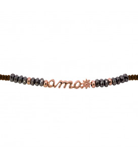 Pulsera Ama de Plata Rosa...