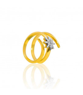 Anillo Tximist de Plata Bicolor