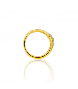 Anillo Tximist de Plata Bicolor