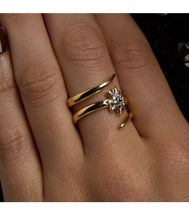 Anillo Tximist de Plata Bicolor