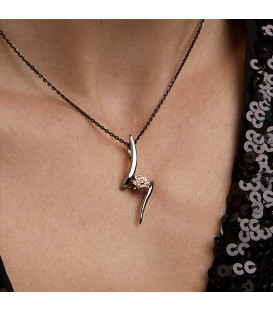 Colgante Tximist de Rutenio y Rosa