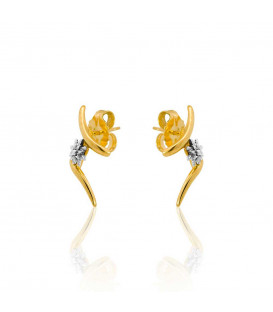 Pendientes Tximist de Plata Bicolor