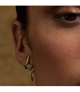 Pendientes Tximist de Plata Bicolor