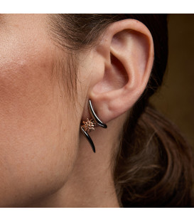 Pendientes Tximist de Rutenio y Plata Rosa