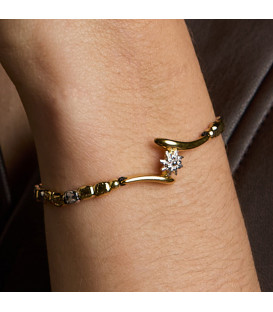 Pulsera Tximist de Plata Bicolor