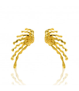 Pendientes Ur de Plata Dorada