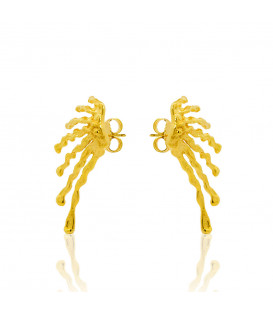 Pendientes Ur de Plata Dorada