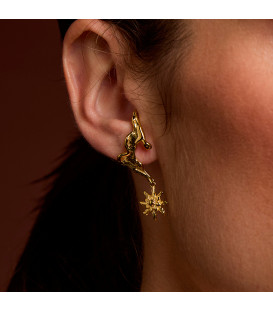 Pendientes Ur de Plata Dorada