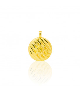 Colgante Masko de Plata Dorada