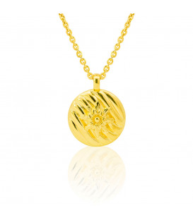 Colgante Masko de Plata Dorada