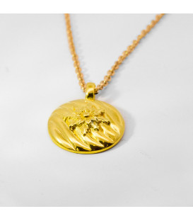 Colgante Masko de Plata Dorada