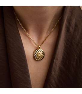 Colgante Masko de Plata Dorada