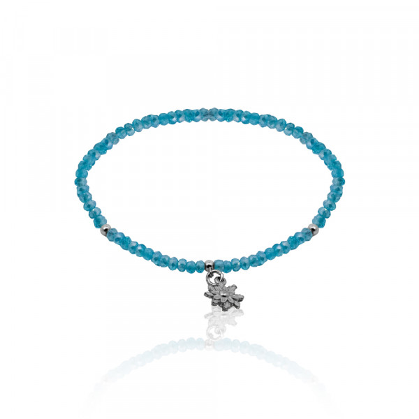 Pulsera Elástica Turquesa con Eguzkilore