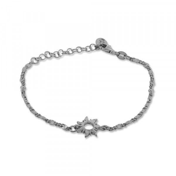 Pulsera Mountain de Plata con Eslabón Alargado