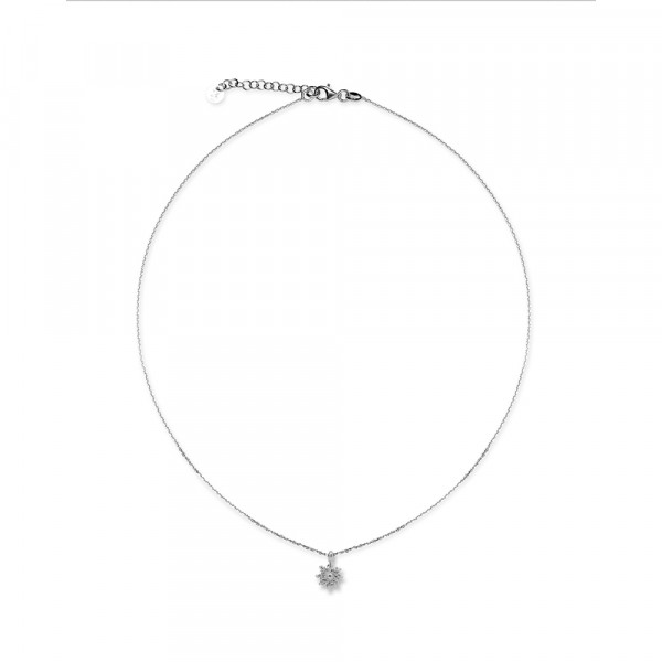 Gargantilla de Plata con Motivo Eguzkilore