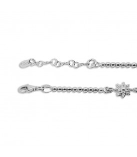 Pulsera de Plata con 3 Eguzkilore y Eslabones Grafilada
