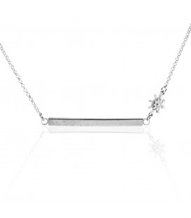 Gargantilla Zubi Plata con Eguzkilore Personalizable