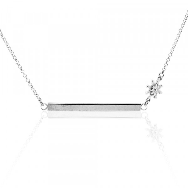 Gargantilla Zubi Plata con Eguzkilore Personalizable