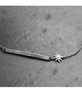 Gargantilla Zubi Plata con Eguzkilore Personalizable