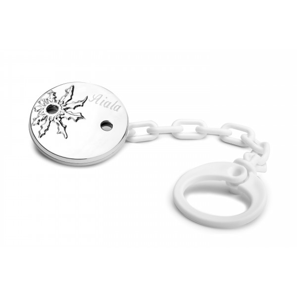 Chupetero Redondo Plata 