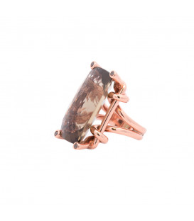 Anillo de Plata Rosa con...