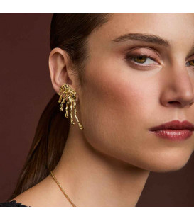 Pendientes Ur de Plata Dorada