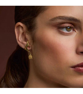 Pendientes Ur de Plata Dorada