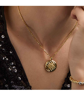 Colgante Masko de Plata Dorada