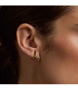 Pendientes Tximist de Plata Bicolor