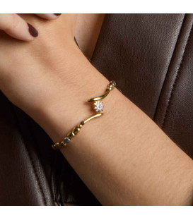 Pulsera Tximist de Plata Bicolor