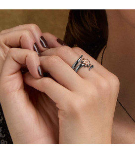 Anillo Tximist de Rutenio y Rosa