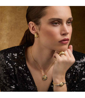 Pulsera Mask de Plata Dorada