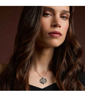 Colgante Ciudadela de Plata con láminas de Oro