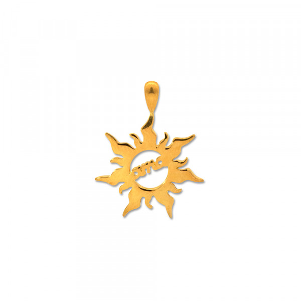 Colgante Mountain Ama Plata Dorada