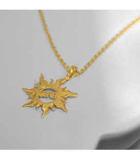 Colgante Mountain Ama Plata Dorada