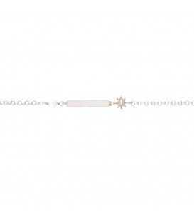Pulsera de Plata con Perla Personalizable Joyerías Eguzkilore
