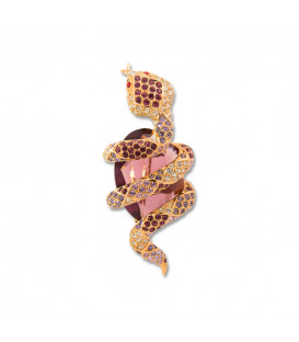 Broche Serpiente Plata y...