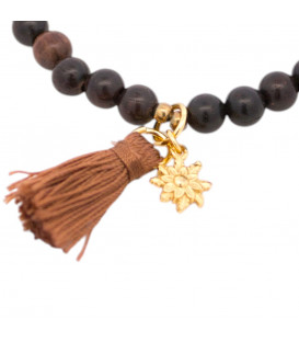 Pulsera Cuentas Madera y...