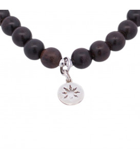 Pulsera Cuentas Madera y...