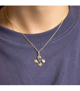 Colgante Lauburu de Oro 21mm