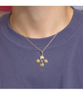 Colgante Lauburu de Oro 24mm Personalizable
