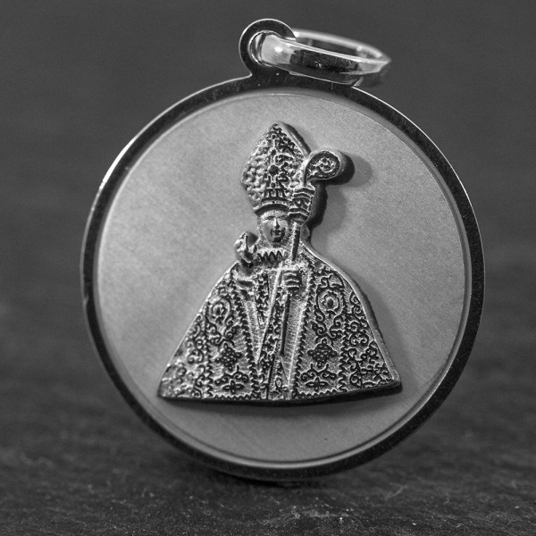 Medalla San Fermín de Plata 22mm Personalizable
