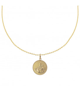 Medalla Virgen del Carmen Plata 22mm Personalizable